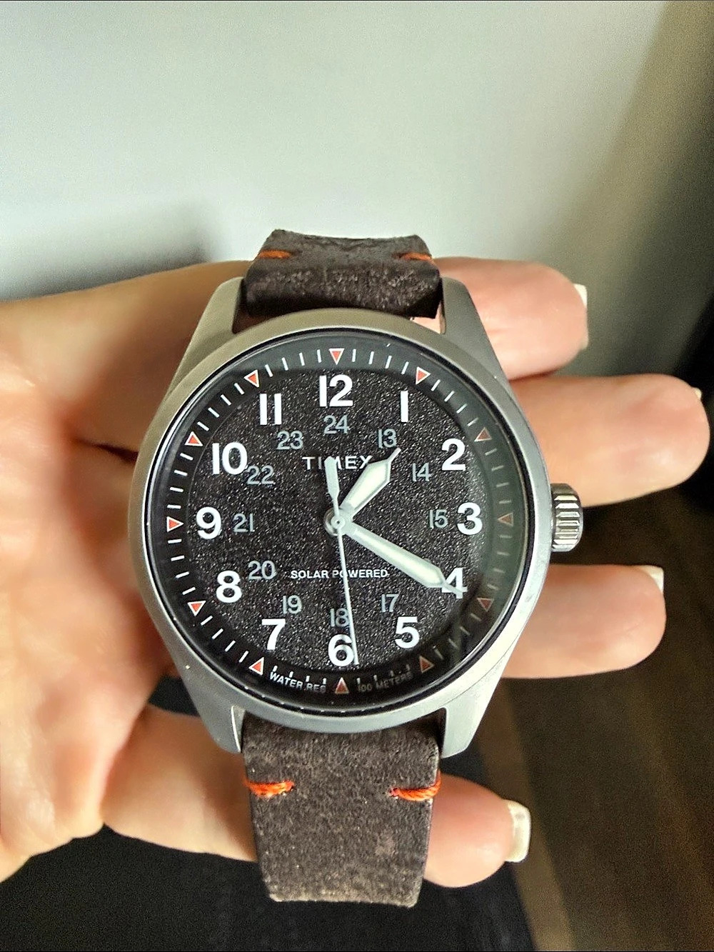 Timex Expedition North Field Post Solar 36mm Watch Black & Brown